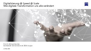 Digitalisierung Speed Scale Wie digitale Transformation uns alle