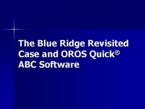Blue ridge manufacturing