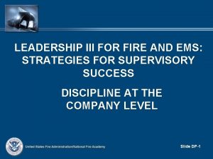Identify the progressive discipline system of ems