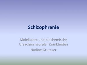 Formale denkstörungen Formale denkstörungen