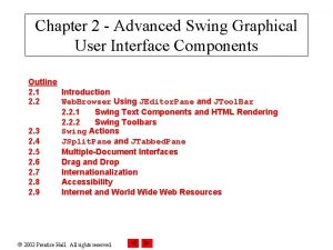 Chapter 2 Advanced Swing Graphical User Interface Components