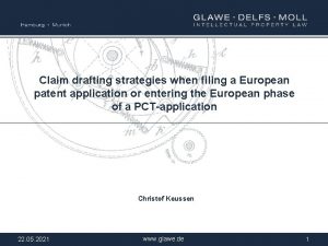 Claim drafting strategies when filing a European patent