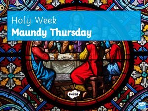 Learning outcomes of holy week