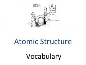 Chapter 4 atomic structure vocabulary