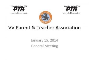 Venetia Valley PTA VV Parent Teacher Association January