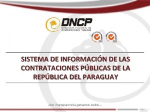 SISTEMA DE INFORMACIN DE LAS CONTRATACIONES PBLICAS DE