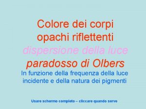 Corpi opachi esempi