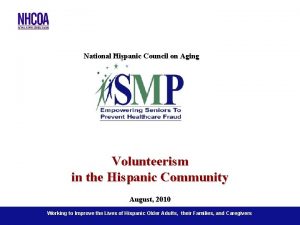 National hispanic council on aging