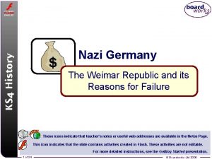 Nazi Germany The Weimar Republic and its Reasons