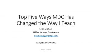 Top Five Ways MDC Has Changed the Way