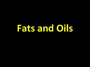 Fats and Oils Fats and Oils Includes mustard