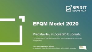 Efqm model 2020