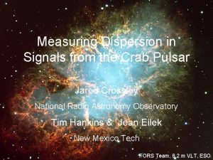 Measuring Dispersion in Signals from the Crab Pulsar