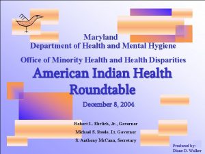 Maryland Department of Health and Mental Hygiene Office