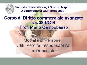 1 Seconda Universit degli Studi di Napoli Dipartimento