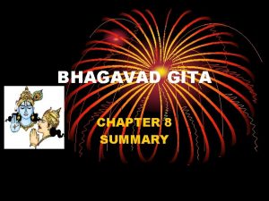 Bhagavad gita chapter 8 summary iskcon