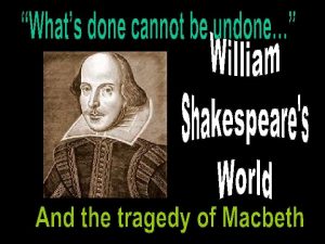 William shakespeare lived