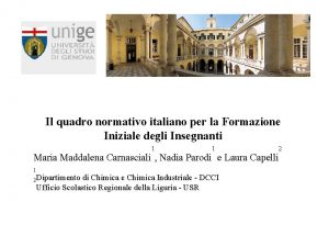 Il quadro normativo italiano per la Formazione Iniziale