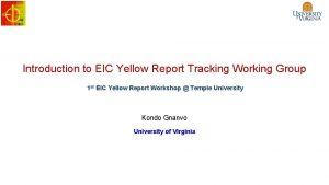 Yellow report eic