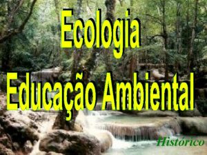 Histrico Ecologia INTERAO Seres vivos Meio Ambiente Homem