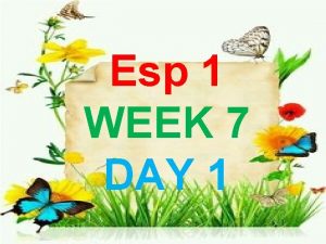 Esp 1 WEEK 7 DAY 1 Mahilig ka