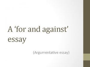 Linking words argumentation