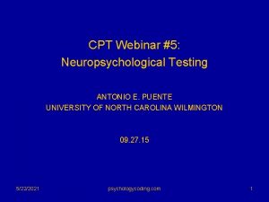 Cpt code 96118 neuropsychological testing