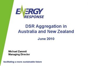 DSR Aggregation in Australia and New Zealand June