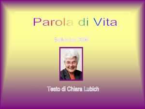 Siate di quelli che mettono in pratica la parola