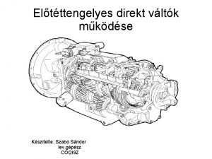 Eltttengelyes direkt vltk mkdse Ksztette Szab Sndor lev