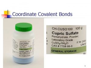 Covalent vs coordinate covalent