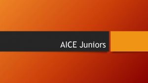 AICE Juniors NEWS YOU NEED Online Appointment Request