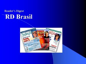 Readers Digest RD Brasil Readers Digest Quem somos