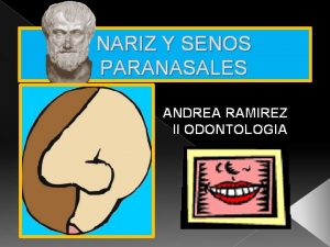 NARIZ Y SENOS PARANASALES ANDREA RAMIREZ II ODONTOLOGIA