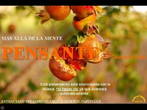 MAS ALL DE LA MENTE PENSANTE Eckhart Tolle