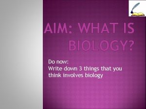 Aim in biology