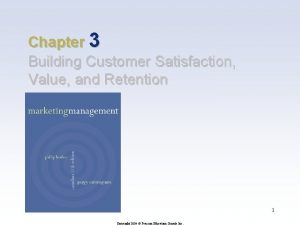 Chapter 3 Building Customer Satisfaction Value and Retention