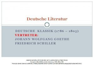 Klassik literatur vertreter Klassik literatur vertreter