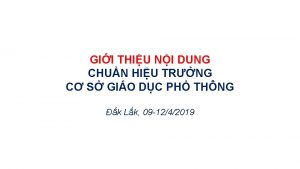 GII THIU NI DUNG CHUN HIU TRNG C