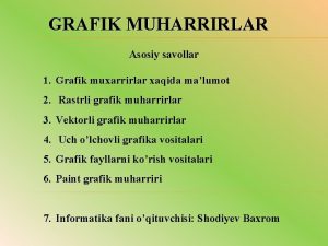 Grafik muharrir nima