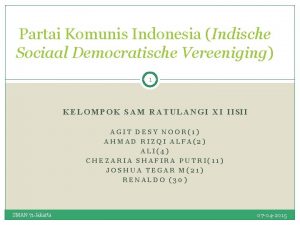 Indische sociaal democratische vereeniging