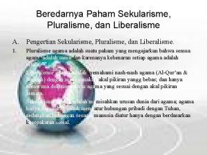 Pluralisme dan elitisme