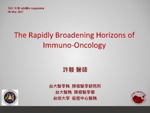 TJCC satellite symposium 06 May 2017 The Rapidly