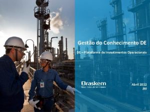 Gesto do Conhecimento DE DE Plataforma de Investimentos