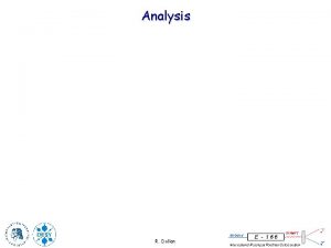 Analysis R Dollan Analysis Event selection 12 bit