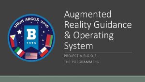 Vr ar operating system project