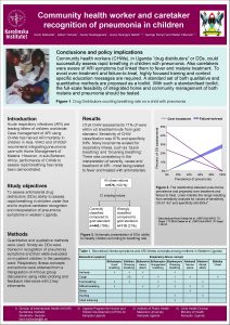 Community health worker and caretaker recognition of pneumonia