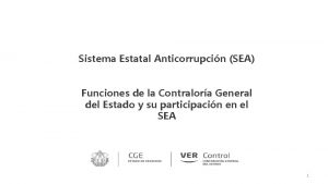 Sistema Estatal Anticorrupcin SEA Funciones de la Contralora