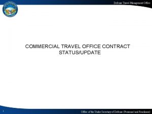 Commercial travel office