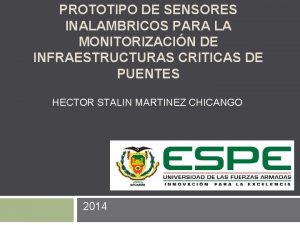 PROTOTIPO DE SENSORES INALAMBRICOS PARA LA MONITORIZACIN DE